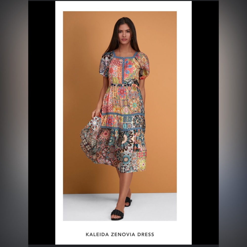 Johnny Was KALEIDA ZENOVIA DRESS XL